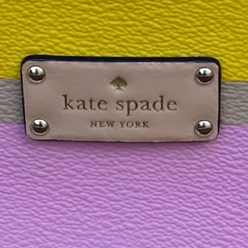 KATE SPADE Dune Striped Millie Grove Street Crossbody Bag Leather Multicolor EUC